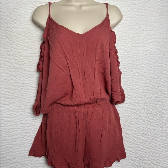 Y2K Play Romper Crinkle Material Beach Resort - Picture 2 of 8